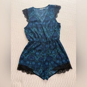 Kimchi Blue Printed Sleeveless Romper